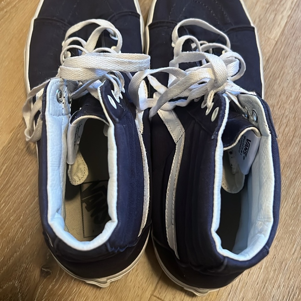 VANS Men's Sk8-Hi Skateboarding Shoes Navy Men's Sz 12 Sneakers - Picture 11 of 14